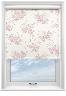 Shabby Chic by Rachel Ashwell Belle Hydrangea (Blackout), Powder Pink - Roller Blind